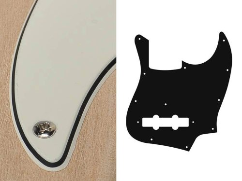 JB-310-VW Boston  pickguard, Jocker bass, standard, 3 ply, vintage white