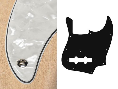 JB-410-PW Boston  pickguard, Jocker bass, standard, 4 ply, pearl white