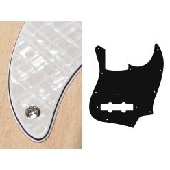   JB-410-PWW Boston  pickguard, Jocker bass, standard, 4 ply, pearl white webbing