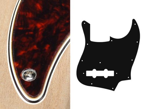 JB-410-TI Boston  pickguard, Jocker bass, standard, 4 ply, tortoise intense