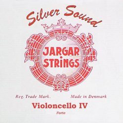 JCE-CZ-RD Jargar Classic Red cello string C-4, hard, silver
