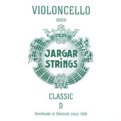   JCE-D-GN Jargar Classic Green cello string D-2, soft, flexi-metal