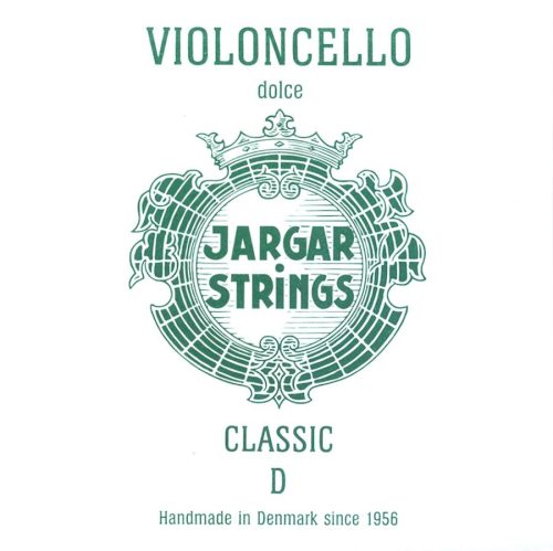 JCE-D-GN Jargar Classic Green cello string D-2, soft, flexi-metal