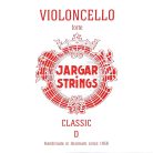 JCE-D-RD Jargar Classic Red cello string D-2, hard, flexi-metal