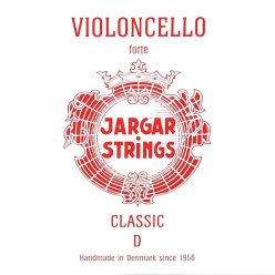   JCE-D-RD Jargar Classic Red cello string D-2, hard, flexi-metal