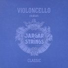 JCE-SET-BL Jargar Classic Blue cello string set, medium, flexi-metal