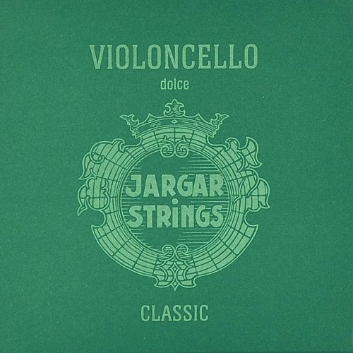 JCE-SET-GN Jargar Classic Green cello string set, soft, flexi-metal