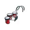 JMDR-060810 Hayman  junior multi tenor trio drum, 6 inch + 8 inch + 10 inch, red, with aluminum harness