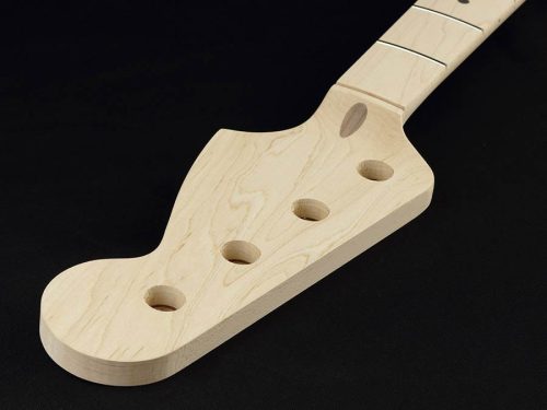 JMO Allparts  neck for Jazz Bass®, maple fretboard, 10" radius, 20 frets, sanded/unfinished