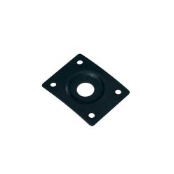   JP-1-B Boston  jack plate, rectangular, recessed hole, slanted metal, black