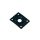 JP-1-B Boston  jack plate, rectangular, recessed hole, slanted metal, black