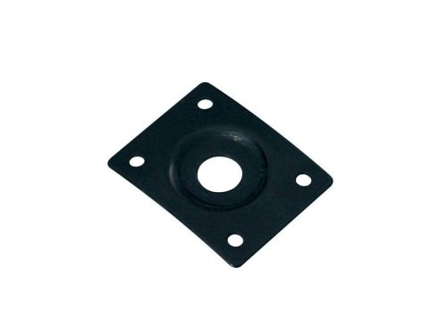 JP-1-B Boston  jack plate, rectangular, recessed hole, slanted metal, black