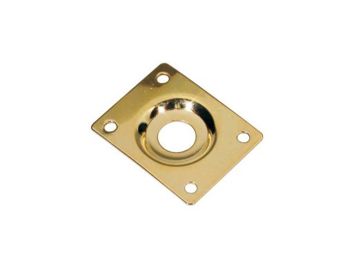 JP-1-G Boston  jack plate, rectangular, recessed hole, slanted metal, gold