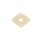 JP-100-IV Boston  jack plate, square, plastic 34x34mm, flat, ivory