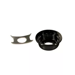   JP-4-B Boston  TE-model input cup, with retainer clip, metal, black