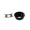 JP-4-B Boston  TE-model input cup, with retainer clip, metal, black