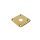 JP-5-G Boston  jack plate, square, flat metal, gold