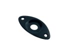 JP-7-B Boston  jack plate, football shape, recessed hole, slanted metal, black