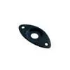 JP-7-B Boston  jack plate, football shape, recessed hole, slanted metal, black