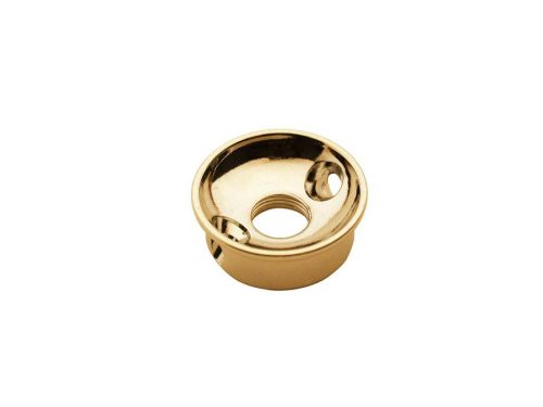 JP-9-G Boston  TE-model input cup, with angled screwholes, 3/8" 32 thread, 22mm diameter, gold