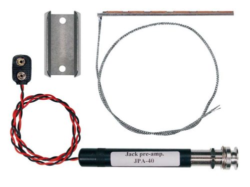 JPA-40 Boston  preamp pickup system, "natural acoustics", battery holder, preamp, piezo pickup