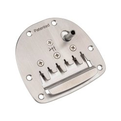   JPV-2211-22C Halon offset guitar patented vibrato, full stainless steel, cream tip, satin