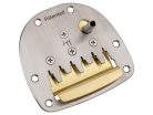 JPV-2311-22C Halon offset guitar patented vibrato, stainless steel with MS-58 brass string plate, cream tip, satin