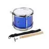 Hayman JSD-008-BU – Junior-Snare-Drum, 8", Blau mit Chrom-Hardware, mit Stöcken, Gurt und Haken