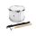 JSD-008-WH Hayman  junior snare drum, white with chrome hardware, with sticks, belt and hook, 8 inch