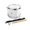 JSD-008-WH Hayman  junior snare drum, white with chrome hardware, with sticks, belt and hook, 8 inch