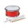 JSD-010-MR Hayman  junior snare drum, metallic red, with sticks, belt and hook, 10 inch