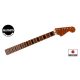 JZMFBBRF Allparts Select limited edition VIN-MOD Deluxe neck for Jazzmaster, AAA+ roasted flamed maple,  bound w. block inlays, poly finish