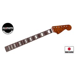   JZRFBBWRF Allparts Select limited edition Vintage Deluxe neck for Jazzmaster, AAA+ roasted flamed maple, bound w. block inlays, nitro finish