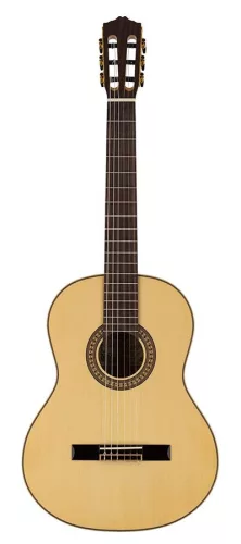 Jada S Salvador Cortez Iberia Series classic guitar, solid spruce top, flamed maple b&s, glossy finish