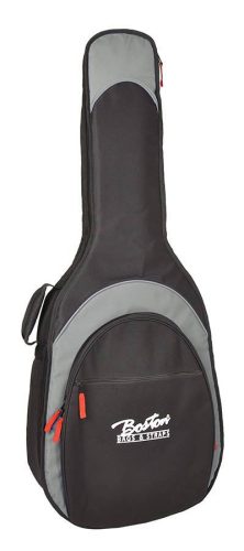 K-25-BG Boston Super Packer gig bag for classic guitar, 25 mm. padding, multiple pockets, black and grey