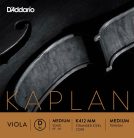 K412-MM D'Addario Kaplan Forza viola string D-2, stranded steel, aluminium wound, medium scale, medium tension