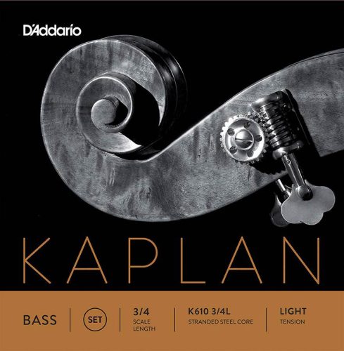 K610-34L D'Addario Kaplan double bass string set 3/4, light