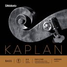 K614-34M D'Addario Kaplan double bass string E-4 3/4, medium, stranded steel, tungsten wound