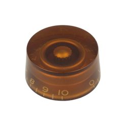   KA-110-IM Boston  speed knob, transparent amber, fits 24 fine (CTS) and 18 coarse knurl (Alpha), m.i. Japan