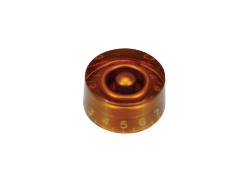 KA-110 Boston  speed knob (hatbox), transparent amber