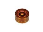 KA-114 Boston  speed knob (hatbox), for inch type pot shaft, transparent amber