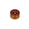 KA-114 Boston  speed knob (hatbox), for inch type pot shaft, transparent amber