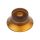 KA-160-IM Boston  bell knob, transparent amber, fits 24 fine (CTS) and 18 coarse knurl (Alpha), m.i. Japan