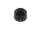 KB-112 Boston  speed knob (notched edge), transparent black