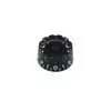 KB-116 Boston  speed knob (notched edge), for inch type pot shaft, transparent black