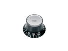 KB-130-T Boston  bell knob SG model, black with chrome cap, metric fit, tone