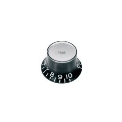   KB-130-T Boston  bell knob SG model, black with chrome cap, metric fit, tone