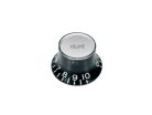 KB-130-V Boston  bell knob SG model, black with chrome cap, metric fit, volume