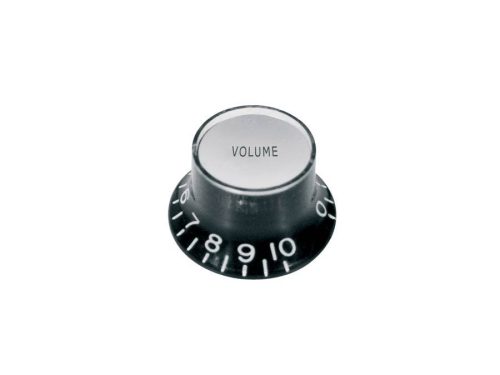 KB-130-V Boston  bell knob SG model, black with chrome cap, metric fit, volume