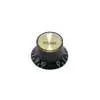 KB-136-V Boston  bell knob SG model, for inch type pot shaft, black with gold cap, volume